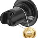 Strong Suction Cup Shower Head Holder - No Drill Handheld Shower Bracket for Seniors, Kids & Pets, Tool-Free Adjustable Height Bathing Aid for Tile/Glass, Rustproof ABS Construction