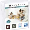Bedecor Twin Waterproof Mattress Protector for Potty Training and Bed Wetting, Noiseless Cotton Terry Cover, Breathable Fitted Design for Kids, Fits 9-18 Inch Depth