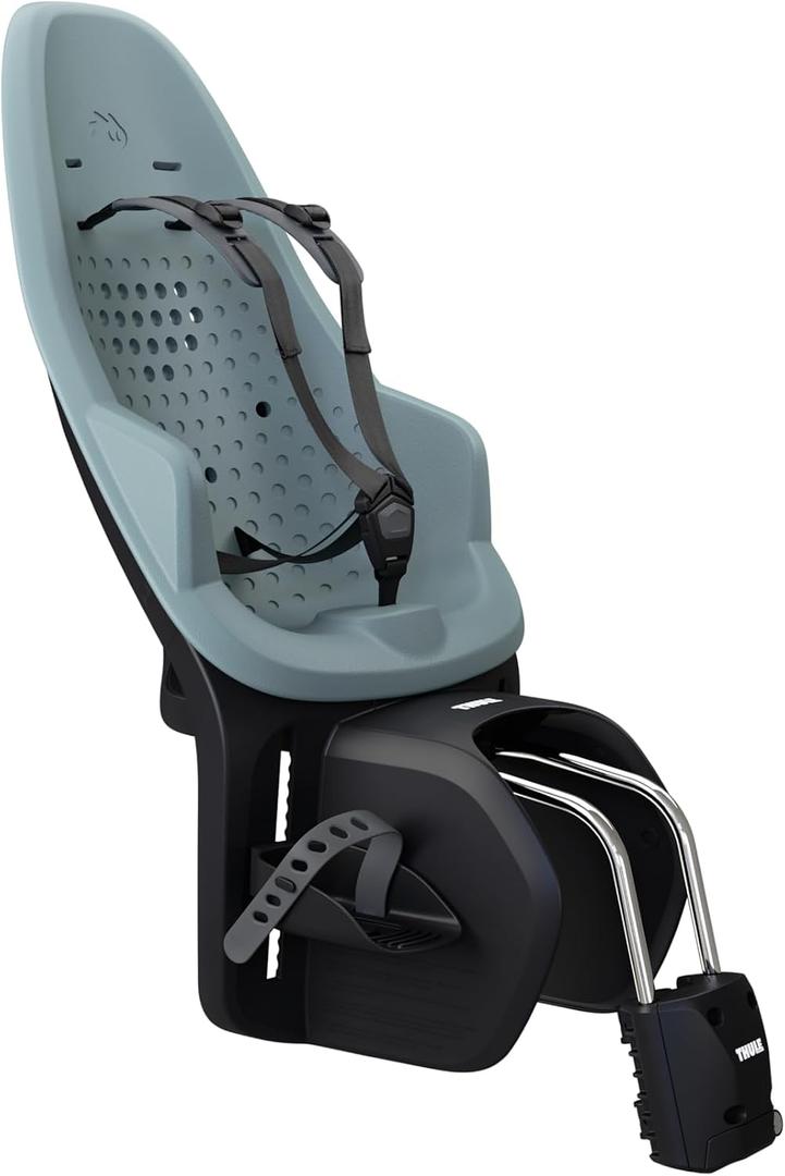 Thule Yepp 2 Mounted Child Bike seat, Adjustable footrests, 5-Point Harness and Easy to Mount Design