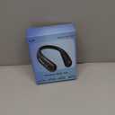 Portable Neck Fan,Hands Free Personal Wearable Bladeless Fan,6000mAh USB Rechargeable,360 Cooling,LED Display,4-Speeds,Birthday Gifts for Men Women Dad Mom,Valentines Day Gifts for Her Him (Black)