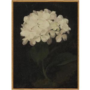 InSimSea Framed Wall Art for Living Room Decoration Canvas Wall Art Room Decor White Hydrangea Oil Painting Canvas Prints Bedroom Bathroom Wall Art Kitchen Office Wall Decor 12x16in (16L" x 12W")