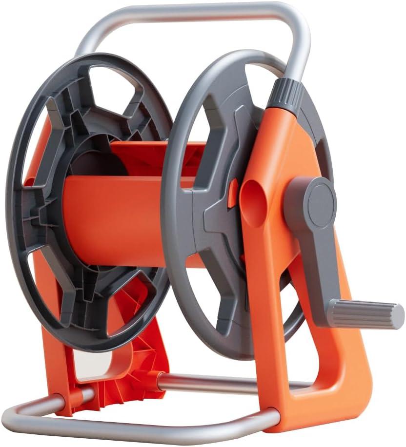 Garden Hose Reel Cart, Hold on 50-75 ft of Hose, Portable Water Hose Reels for Outside, Wall Mounted Hose Reel Tools, Mobile Hose Reel Cart For Lawn Yard