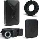 Fidget Toys Adults, Metal Magnetic Fidget Slider 3-Piece Set with Fidget Ring, Fidget Slider and Poker Fidget Toys for Adults Stress Relief, Gift for Fidget Toy Lovers in Black