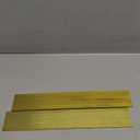 Hicarer 2 Pieces 1/4" x 2" C360 Brass Flat Bar Blank, 12" Long Rectangular Sheet, Plate Mill Stock Solid Brass for Craft Hobby, Knife Making