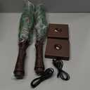 2 Pack Christmas Decorations Indoor Artificial Lighted Christmas Tree with C6 Strawberry,Total 48 LED Battery/USB Operated Pine Tree for Tabletop Fireplace Harvest Home Indoor Xmas Decor (Green)