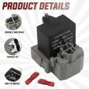 2319792 W10197428 W10189190 TSD2 Overload and Start Relay & Compressor Run Capacitor by Seentech - Compatible with Whirlpool Kenmore Refrigerators Replaces: 2264017 W10662129 (Pack 1)