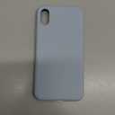 AOTESIER Compatible with iPhone X Phone Case and iPhone Xs Case 5.8 inch,Silky Touch Premium Soft Liquid Silicone Rubber Anti-Fingerprint Full-Body Protective Flexible Bumper Case, Baby Blue