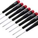 Wiha 26791 Precision Torx T1-T8 Set, 8-Piece,(Red, Black)