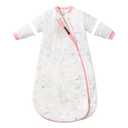 Baby Sleep Sack 1218 Months, Cotton Sleep Sack with Detachable Long Sleeves, 1.0 TOG Wearable Blanket for Cooler Nights, 2-Way Zipper Toddler Sleeping Sack with Temperature Strip, Garden