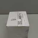 OGANAZI Modern Clear Coaster Set of 5- Glass Coasters for Drinks Crystal Coasters Round Cup Mat Coffee Table Decor for Office, Kitchen, Bar, Dining Room, Living Room, Patio (Clear)