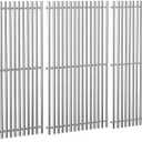QuliMetal SUS304 Grill Grates for Weber Genesis 2 E-410/E-415/E-435, Grill Parts for Weber Genesis II/LX E-440 Series Gas Grills, 18.7" Stainless Steel Replacements for Weber GS4 66089 66097