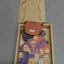 Wooden Animal & Career Matching Puzzles for Ages 3+, Chunky Pieces with Storage Box, Montessori Preschool Learning Toy for Fine Motor & Vocabulary, Birthday