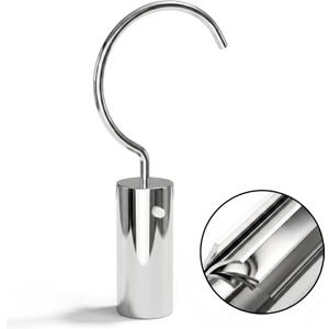 Hook for All Robotic Pool Cleaner, Stainless Steel Hook for Pool PolesAccessories for Pool Robot Removal, Retrieval Hooks for Pool Cleaner, Robot Hooks for Poles, Above Ground & Underwater (Silver)