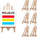 MEEDEN 6 Pack 20 Inch Art Beech Wooden Tabletop Easel for Sign Painting - Small Canvas Stand for Kids Adults, 20in-6pcs