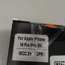 TOCOL for iPhone 16 Pro Max Screen Protector, 9H Hardness Military Grade Shatterproof HD Tempered Glass Full Coverage Easy Installation Case Friendly 2 Pack (Clear)