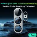 4 x TZGZT Camera Lens Protector for Samsung Galaxy S26 Ultra, One-piece Metal Manufacturing, Unbreakable Shatterproof, Screen Protector Tempered Glass Cover Accessories, Case Friendly-Blue