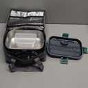 COZYEXPERT Electric-Lunch-Box-Heated-Food-Warmer 100W Heating Lunchbox for Adults 1.8L Portable Food Heater for Work/Car, 12V/24V/110-230V Lonchera Eléctrica Portátil with Fork Spoon (Gray+Green)