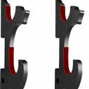 Eforlife 2/Set Sword Hook Wall Mount Samurai Sword Hanger Display Holder Adjustable for Katana Wakizashi Tanto Genji Sword Weapon Rack (2-Tier Padded)