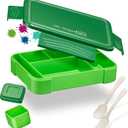My Vesperbox Lite  Mini Lite - Kids Bento Lunch Box  Extra Durable Lunchbox for Toddlers and School  Leakproof, Child-Friendly, Ideal for Daycare, Preschool & Elementary School (Lite - Green - 23x17,5x5cm)