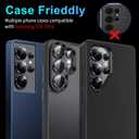 4 x letosan for Samsung Galaxy S26 Ultra Camera Lens Protector, 2 Sets Individual Lens Protectors, Ultra Thin 9H Tempered Glass Accessories with Aluminum Edging, Case Friendly, Black