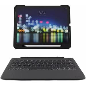 ZAGG Slim Book Go Ultra Slim Keyboard & Detachable case for iPad Pro 11-inch (Gen 2, Gen1) - Magnetic-Hinged Keyboard, Multi-Device Bluetooth Pairing, Durable