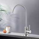 Drinking Water Faucet,Easy to Install Sink Water RO Faucet,Lead-Free Reverse Osmosis Faucets for Kitchen Bar Sink,Brushed Nickel SUS304 Stainless Steel