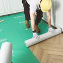 39" x 100' Heavy-Duty Temporary Floor Protection for Construction & Renovation, Green, Surface Protection Film for Hardwood Floors, Tile&Hard Paint Protection. (S-180G 39" x 100')