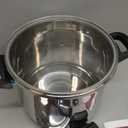 3-In-1 304 Stainless Steel Pressure Cooker 13 Quart: [Explosion-Proof] [3 PSI Settings], One-Hand Locking Pressure Canner, Induction Compatible, Glass Lid & Steamer Rack Included, Olla de Presion