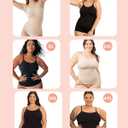 SHAPERMINT Womens Tops - Scoop Neck Cami Body Shaper for Women, Shapewear Tummy Control, Camisole Tank Tops for Women (Large, 1 Pack, Nude)