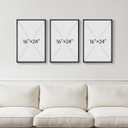 3D Textured Framed Neutral Abstract Wall Art for Bedroom, 3 Piece Modern Artwork for Walls, Minimalist White and Brown Geometric Wall Paintings for Living Room, Dining Room, Lounge Wall Decor 16x24 In, 16"W x 24"H x 3Pcs