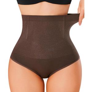 Nebility Tummy Control Panties Seamless Shapewear High Waisted Body Shaper Butt Lifter Panty Shaping Boyshorts Underwear (L)
