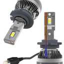 D2H LED Bulbs 110W 30000Lm Super Bright 12V 6500K Cool White Built-in Fan and Thermally Conductive Copper Tube Fog Lamp 2pcs