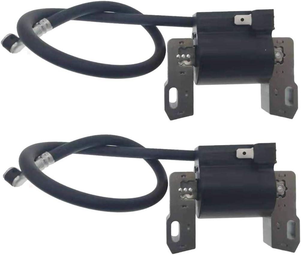 PARTSRUN 2-PACK 592846 Ignition Coil Module For Briggs and Stratton 691060 799651 Replace John Deere MIA12346 LG691060 18-22HP Engines,ZF-IG-A00052V