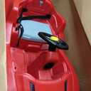 Step2 Whisper Ride Cruiser Kids Push Car, Ride On Toy, Stroller Substitute, Includes Seat Belt & Horn, Made of Durable Plastic, Max Weight 50 lbs., For Toddlers 18 Months - 4 Years Old, Red