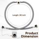 Enhon 1 Pack Replacement Hose Kit Compatible with Moen 114299 113016, Widespread Bathroom Sink Faucet Replacement Hose Kit Compatible with Duralock Connections, Easy No Tool Installation, Leakproof