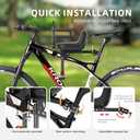 XIEEIX Child Bike Seat, Kids Bike Seat with Guardrail, High Seat Cushion Backrest Mountain Bike Child Bike Seat, Bicycle Child Safety Seat for Children from 1 to 3 Years Old