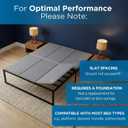 Meliusly Low Profile Bunkie Board Full Size (54x75) - Non-Slip Breathable Bed Support Board for Slatted Bed Frame, Anti-Sag Under Bed Support, Noise Minimizing Moisture Resistant Bed Board