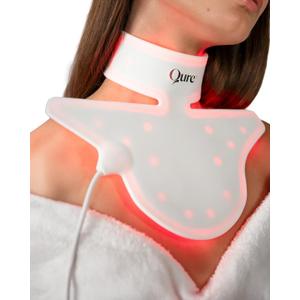 Qure Neck & Dcolletage & Chest LED System, Red Light Therapy with 2 Wavelengths of Light, Red 633nm and Near-Infrared 830nm