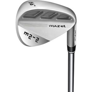 MAZEL M2-1/2 Series Forged Golf Wedge for Men Right Handed - Individual Golf Wedge 52 56 60 Degree,Milled Face for More Spin (M2-2,Silver 56 Degree)