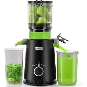 Large Feed Chute for Family Needs, Cold Press Juicer For Whole Fruits & Vegetables, Easy to Clean Large Feed Chute for Family Needs, Cold Press Juicer For Whole Fruits & Vegetables, Easy to Clean