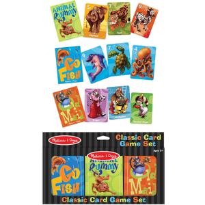 Melissa & Doug Classic Card Games Set - Old Maid, Go Fish, Rummy - FSC Certified