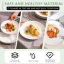 Appetizer Plates Set of 6, Small Ceramic White Dessert Plate, 5 Inch Small Plates Ceramic for Cake, Bread, Snack Sauce, Salad, Microwave and Dishwasher Safe (5 inch, 6 pack)