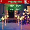 HELESIN Christmas Candy Cane Lights, Solar Landscape Lights with Timer Remote, Waterproof Outdoor Pathway Light Decorative Light for Christmas Decor Garden Yard Walkway Markers, 12 Pack