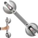 Shower Handle Grab Bars for Bathtubs and Showers, 17 inch Strong Suction Grab Bar, Bathroom Balance Safety Bars Hand Rail for Seniors Elderly Injury, Silver(1 Pack)