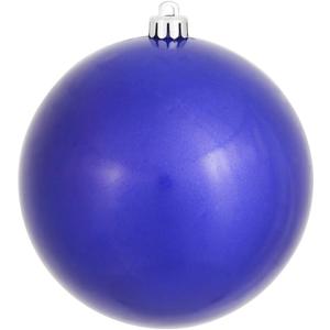 Vickerman 12" Colbalt Blue Candy Ball Ornament