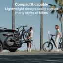 Thule Outpace 2 Bike Hitch Rack - Compact & Lightweight Platform Bike Rack - Foldable Design - Fits Most Bike Styles - 110lb Capacity 55lbs per Bike - 2" & 1.25" Hitch Compatibility