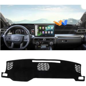 Autorder Dashboard Cover Mat for Toyota 4Runner 2025 2026 / Toyota Tacoma 2024 2025 2026 Accessories Dash Cover Upgrade Velvet Dash Mat Sunshade Glare UV Rays Protector