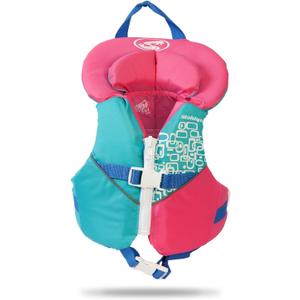 Stohlquist Infant Life Jacket, US Coast Guard Approved, Type II Life Vest (20-30 lbs) for Babies and Toddlers, Support Collar with Grab Handle, PFD for Pools, Lakes and Boating