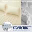 Elegear Silver Infused Cooling Blankets for Hot Sleepers, Upgraded Arc-Chill 3.0 Cool Fiber (Qmax>0.5), Odor Reduction & Hypoallergenic, Breathable Lightweight Cold Blanket for Night Sweats, Queen