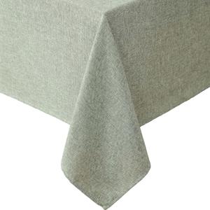 Laura Ashley Harper Luxuriously Smooth Fabric Tablecloth for Formal or Casual Dining, Holiday, Banquet, Wedding or Party, 60" x 144", Sage